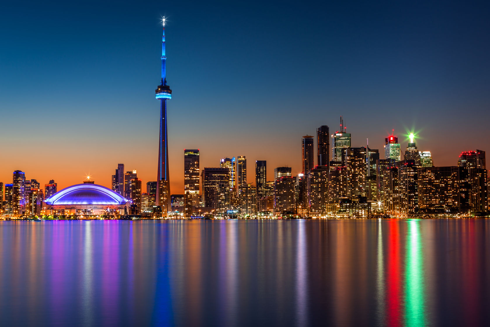 Toronto at dusk